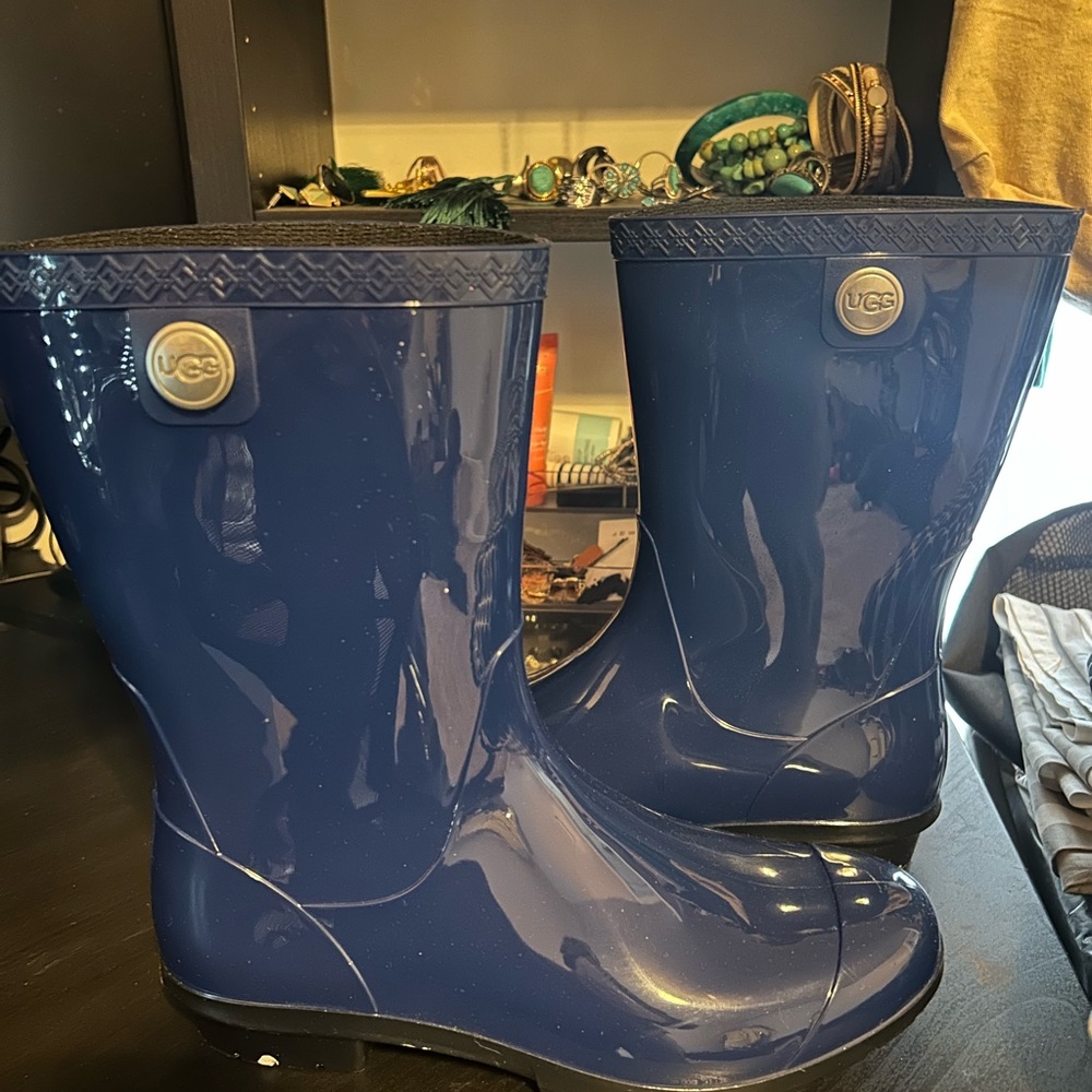UGG Blue Rain Boots